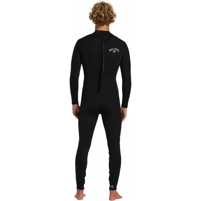 2024 Billabong Men Foil 4/3mm Back Zip Wetsuit ABYW100235 - Black